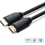 MicroConnect HDMI-Kabel 2.1 5 m Schwarz
