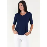 Seidel Moden V-Shirt Blau 36