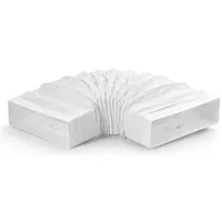 Naber T-RBFLEX 125 Breitkanalrohrbogen, weiß