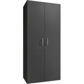 WIMEX Kleiderschrank Multiraumkonzept 80 x 185 x 54 cm Grau