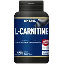 Topf mit 120 Gelatinekapseln Apurna L-Carnitine EINHEITSFARBE 101