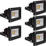 5pcs 20W SMD LED Strahler Fluter,Greenmigo IP65 Flutlicht Leuchtmittel Baustrahler Scheinwerfer Warmweiß Wandstrahler Außenstahler Leuchtmittel 8...