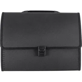 FolderSys Fächertasche, A4, 24 Fächer, schwarz