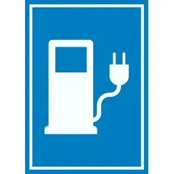 Stromtankstelle Schild Elektrofahrzeug A1 (594x841mm)