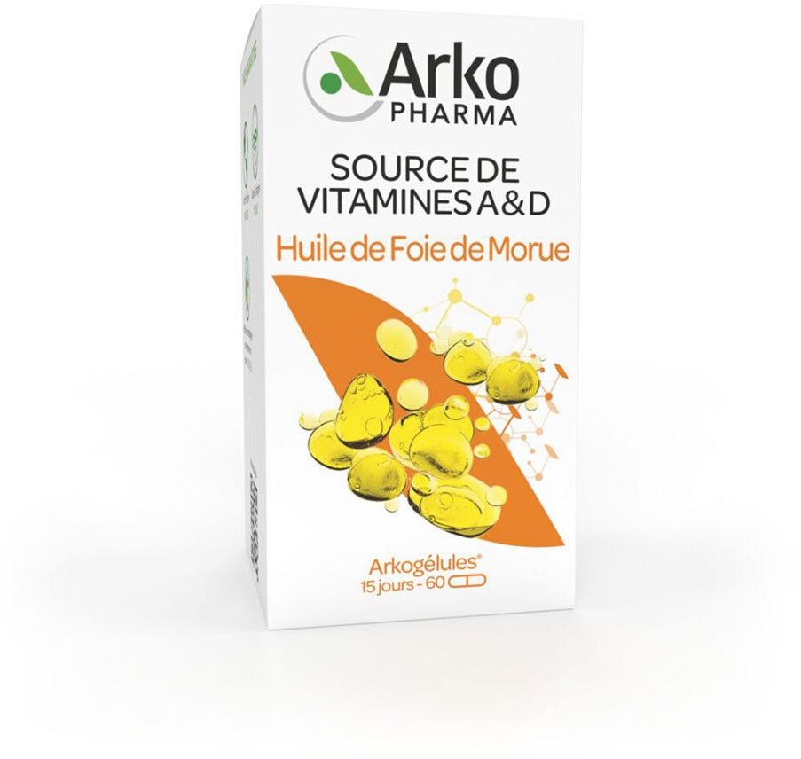 Arkopharma Arkogélules Huile Foie Morue 60 pc(s) comprimé(s)
