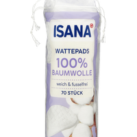 ISANA Wattepads 100% Baumwolle - 70.0 Stück