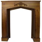 Hti-Living Juna Kaminkonsole 106 x 21 x 105 cm Braun