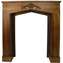 Hti-Living Juna Kaminkonsole 106 x 21 x 105 cm Braun