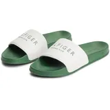 Tommy Hilfiger HILIFGER NEOPRENE POOL SLIDE Ivory/Grün 44