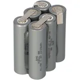 Akkuman Akkupack 7,2V 2200mAh Mignon Industrie-Akkus NiMH mit Lötfahne FlatTop