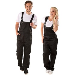 Latzhose unisex, schwarz