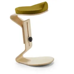 Mayer Sitzmöbel Hocker »NEST NATURE«, Breite: 38 cm, höhenverstellbar, Wolle, gelb