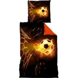 Vertriebsarena Schabowsky Fußball Orange 135 x 200 cm + 80 x 80 cm
