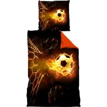 Vertriebsarena Schabowsky Fußball Orange 135 x 200 cm + 80 x 80 cm