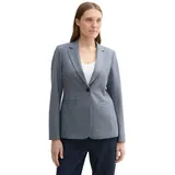Tom Tailor Damen Blazer mit Struktur,36232 - Navy Off White Denim Look, 42