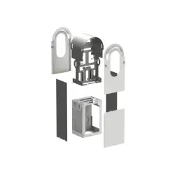 Schneider Electric EVA1RFKS2 Metallic-Kit für EVlink Pro AC Bodenmontage 2 Ladepunkte, IK10, C4M