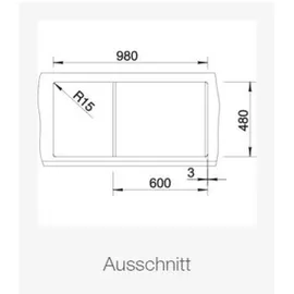 Blanco Metra XL 6 S schwarz + Excenterbetätigung