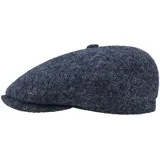 Stetson Brooklin Donegal Flatcap Herren - Schirmmütze aus Schurwolle - Schiebermütze mit Futter aus Baumwolle - Sechsteilige Herrencap - Herbst/Winter dunkelblau 60 cm - 60
