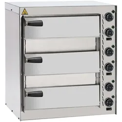 Kompakter elektrischer Pizzaofen - 3 Pizzen mit 35 cm Durchmesser