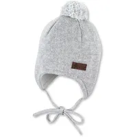 Sterntaler Strickmütze silber melange, 41 cm
