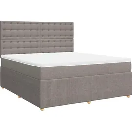 vidaXL Boxspringbett 180 x 200 cm Taupe