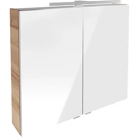 Fackelmann LED-Spiegelschrank B.Brillant 80 cm Asteiche