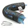 Relaxdays Abluftschlauch Ø 100 mm, 5 m, PVC, Aluminium, gasdicht, temperaturbeständig, schwarz