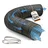 Relaxdays Abluftschlauch Ø 100 mm, 5 m, PVC, Aluminium, gasdicht, temperaturbeständig, schwarz