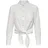 Only ONLLECEY LS Knot DNM Shirt Weiß XS