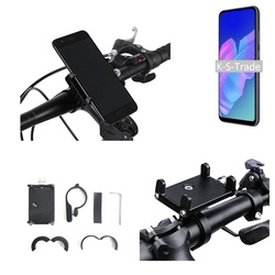 K-S-Trade für Huawei P40 lite E Smartphone-Halterung, (Handyhalterung das Fahrrad Halter Lenkstange Fahrradhalterung) schwarz