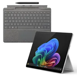 Microsoft Surface Pro 11 16 GB RAM 512 GB Snapdragon X Elite platin + Keyboard