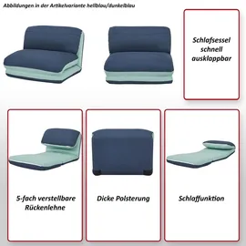 MCW Schlafsessel MCW-E68 Stoff/Textil 75 x 60 x 75 cm Grün