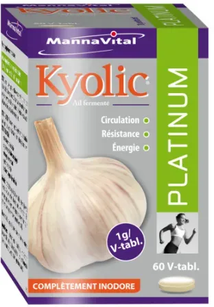 MannaVital Kyolic Platinum Fermentierter Knoblauch 60 Tabletten