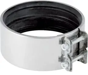 Geberit bergangsspannverbinder DN 50, 50/58mm, Edelstahl