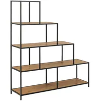 Actona Bücherregal 135 x 35 x 150 cm Schwarz