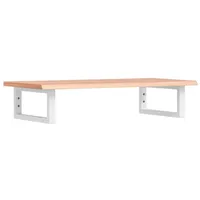 VidaXL Waschtischplatte mit Halterung Stahl und Massivholz Eiche