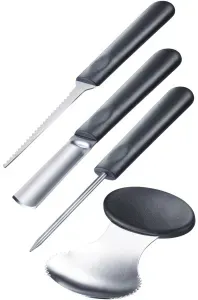 WESTMARK Kürbis Schnitz-Set, 4-tlg., Enthält ein Sägemesser, einen Hohlbeitel, einen Stech-Spieß und einen Löffel, 1 Set = 4 Stück