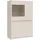 Forte Vitrine Oak Squere 95,3 x 41,5 x 146,7 cm Beige/Sand