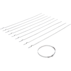 BGS 70328 Satz Achsmanschetten Schellen 7mm Spannbereich Ø50-120mm 10 teilig