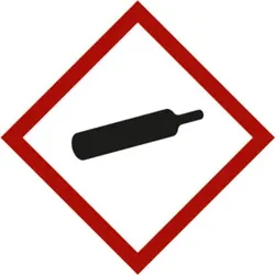 Gefahrstoffsymbol Gasflasche, Typ: 03015