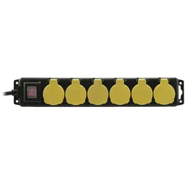 Eurolite Steckdosenleiste 6-fach 1,5 m Schwarz 1 St.