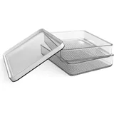 Rotho Kühlschrankorganizer-Set Loft 0,85, Weiß 2-teilig