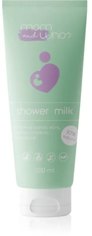Nacomi Mom & Who Duschmilch für Schwangere 200 ml