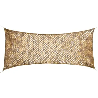 vidaXL Tarnnetz mit Aufbewahrungstasche 409x206 cm Sandfarbe