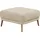 Schöner Wohnen Hocker Pearl Polyester 80 x 45 x 80 cm Beige