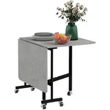 Homcom Esstisch, MDF, Stahl