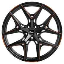 Barracuda Razzer mattblack copper Puresports gefräst Alufelge 20 Zoll ET20 5x112 ML66,5