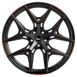 Barracuda Razzer mattblack copper Puresports gefräst Alufelge 20 Zoll ET20 5x112 ML66,5