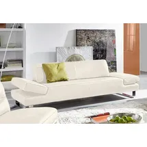 W.Schillig Couch Leder 2-Sitzer Weiß