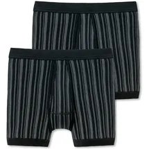 SCHIESSER Herren Slips gestreift schwarz L 2er Pack